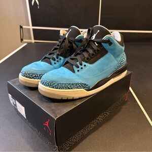 Air Jordan 3 - Powder Blue - size 10 - OG box incl. -9/10 cond. scuff on midsole
